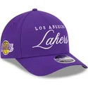 cepur-izliekta-violets-snapback-9forty-m-crown-draft-2025-no-los-angeles-lakers-nba-no-new-era
