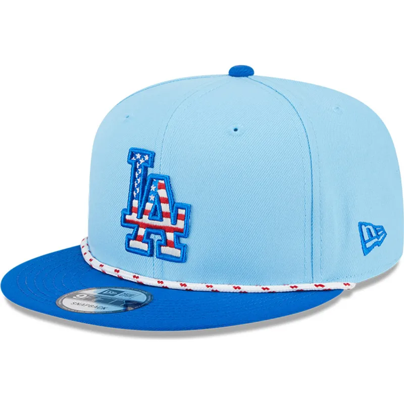 cepur-plakana-zils-snapback-9fifty-4th-july-no-los-angeles-dodgers-mlb-no-new-era
