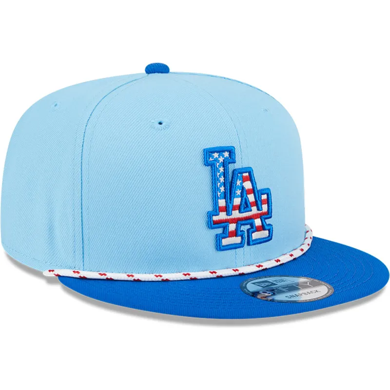 cepur-plakana-zils-snapback-9fifty-4th-july-no-los-angeles-dodgers-mlb-no-new-era
