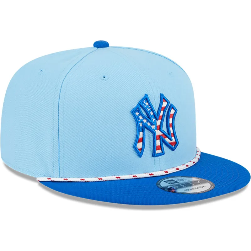 blaue-flache-snapback-kappe-9fifty-4th-july-der-new-york-yankees-mlb-von-new-era