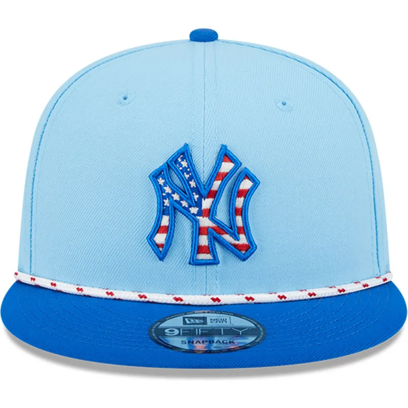 blaue-flache-snapback-kappe-9fifty-4th-july-der-new-york-yankees-mlb-von-new-era