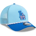 cepur-izliekta-truckeris-zils-snapback-9forty-m-crown-a-frame-4th-july-no-los-angeles-dodgers-mlb-no-new-era