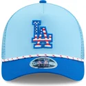 cepur-izliekta-truckeris-zils-snapback-9forty-m-crown-a-frame-4th-july-no-los-angeles-dodgers-mlb-no-new-era