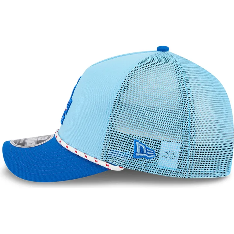 cepur-izliekta-truckeris-zils-snapback-9forty-m-crown-a-frame-4th-july-no-los-angeles-dodgers-mlb-no-new-era