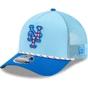 trucker-cap-blau-9forty-m-crown-a-frame-4th-july-von-new-york-mets-mlb-von-new-era