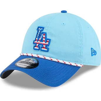 Verstellbare blaue 9TWENTY Kappe zum 4. Juli der Los Angeles Dodgers MLB von New Era