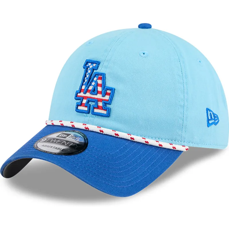 cepur-izliekta-zils-regulejams-9twenty-4th-july-no-los-angeles-dodgers-mlb-no-new-era