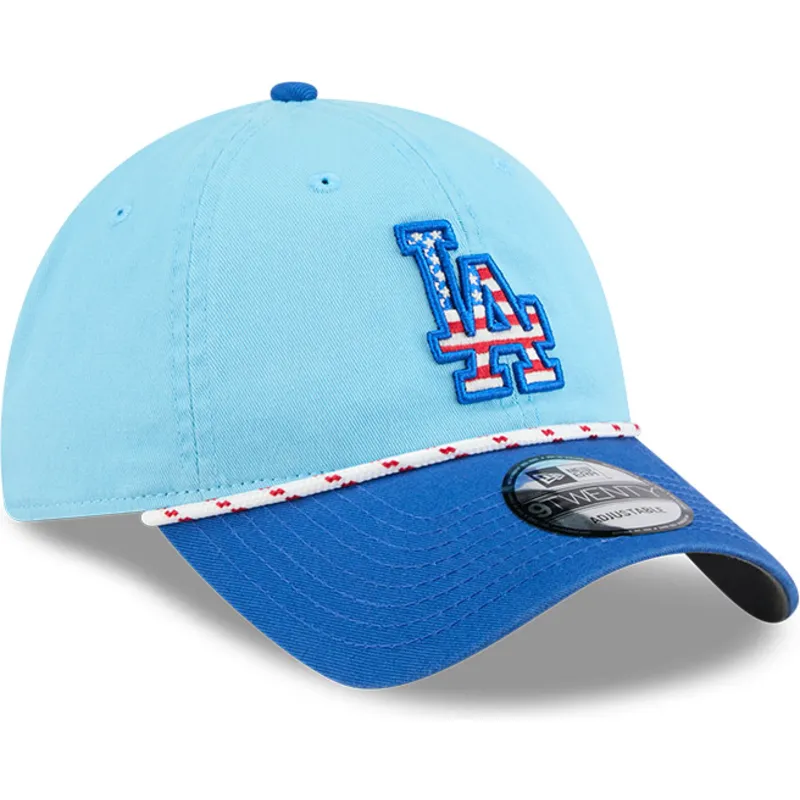 cepur-izliekta-zils-regulejams-9twenty-4th-july-no-los-angeles-dodgers-mlb-no-new-era