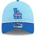 cepur-izliekta-zils-regulejams-9twenty-4th-july-no-los-angeles-dodgers-mlb-no-new-era