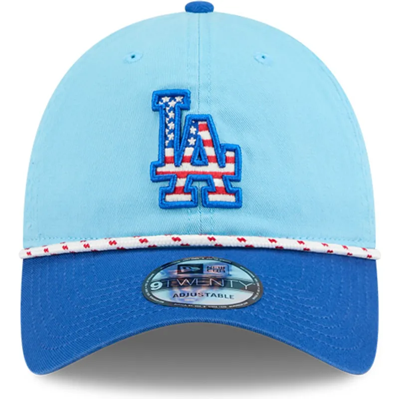 cepur-izliekta-zils-regulejams-9twenty-4th-july-no-los-angeles-dodgers-mlb-no-new-era