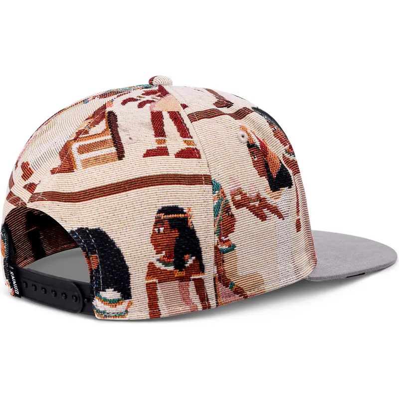 beige-och-gra-platt-keps-snapback-tutanch-linen-fran-djinns
