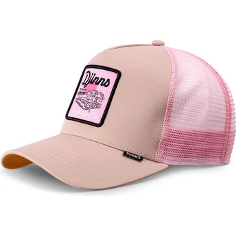 Beige-rosa Trucker-Cap Do Nothing Club HFT DNC Pool von Djinns