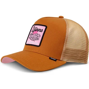Braune Trucker-Kappe Do Nothing Club HFT DNC Pool von Djinns