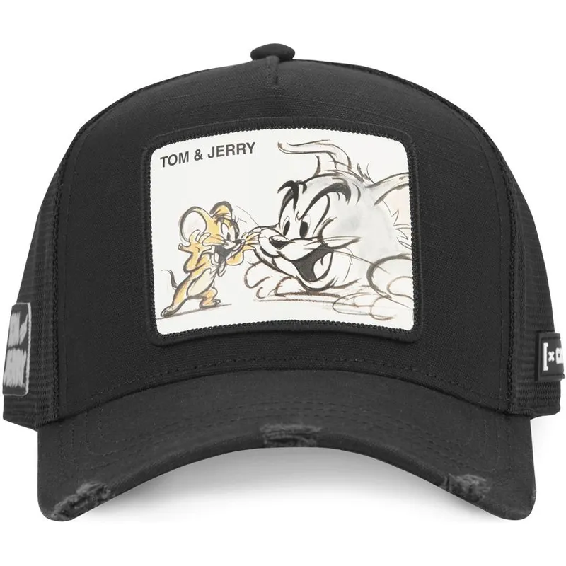 cap-izliekta-black-snapback-tom-and-jerry-looney-tunes-no-capslab