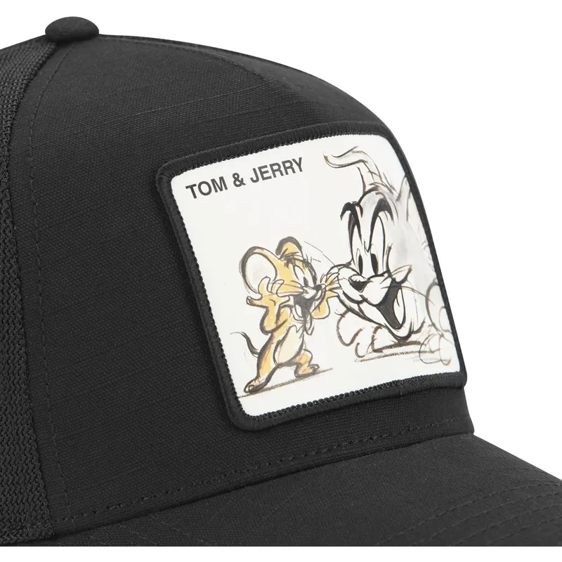 cap-izliekta-black-snapback-tom-and-jerry-looney-tunes-no-capslab