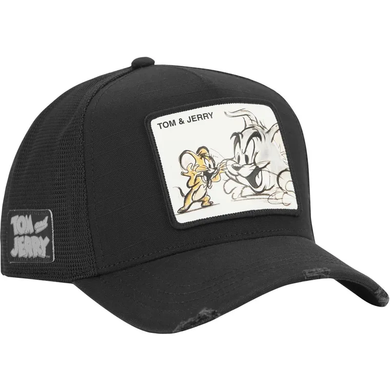 cap-izliekta-black-snapback-tom-and-jerry-looney-tunes-no-capslab