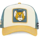 capslab-jerry-taj6-jer-looney-tunes-beige-and-blue-trucker-hat