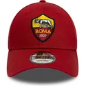 rote-verstellbare-curved-cap-9forty-core-der-associazione-sportiva-roma-serie-a-von-new-era