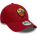 rote-verstellbare-9forty-core-kappe-von-associazione-sportiva-roma-serie-a-von-new-era