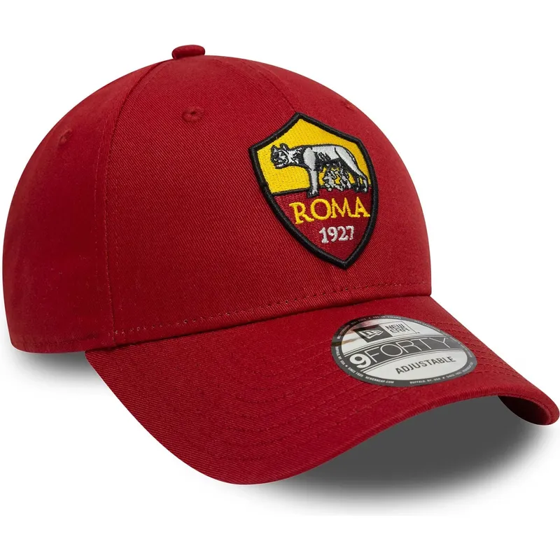 cepur-izliekta-sarkans-regulejams-9forty-core-no-associazione-sportiva-roma-serie-a-no-new-era