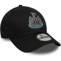 verstellbare-schwarze-9forty-core-kappe-mit-gebogenem-schirm-von-newcastle-united-football-club-premier-league-von-new-era