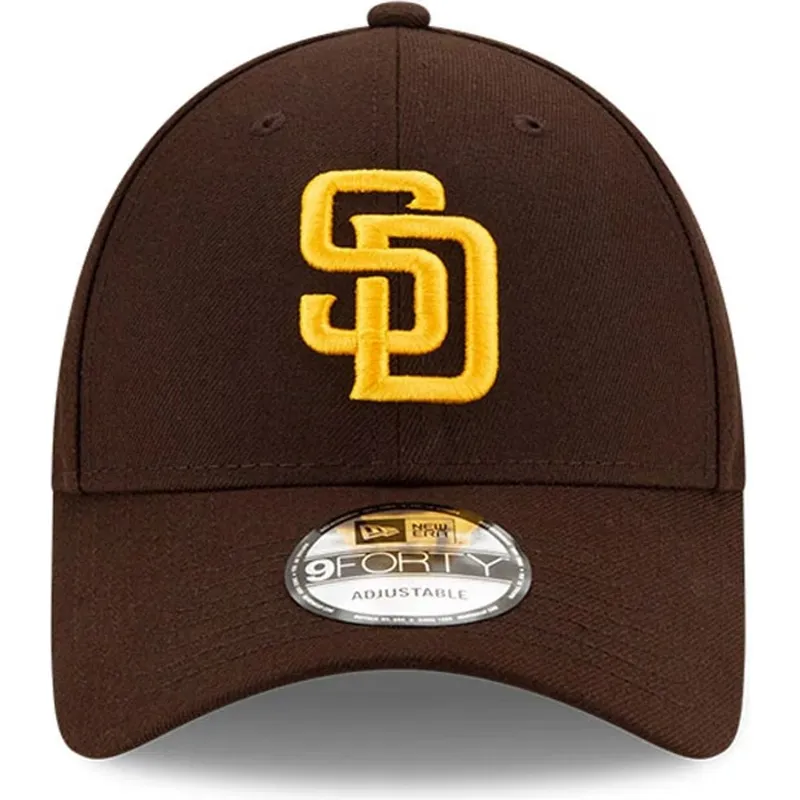 braune-verstellbare-curved-cap-9forty-the-league-der-san-diego-padres-mlb-von-new-era