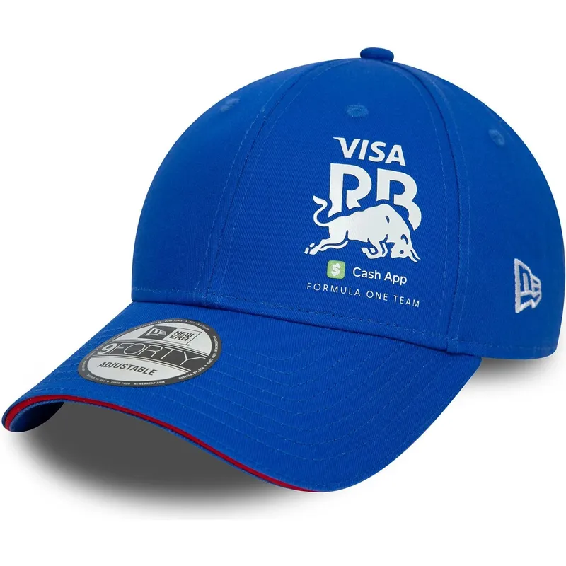 new-era-curved-brim-9forty-flawless-racing-bulls-f1-team-formula-1-blue-adjustable-cap