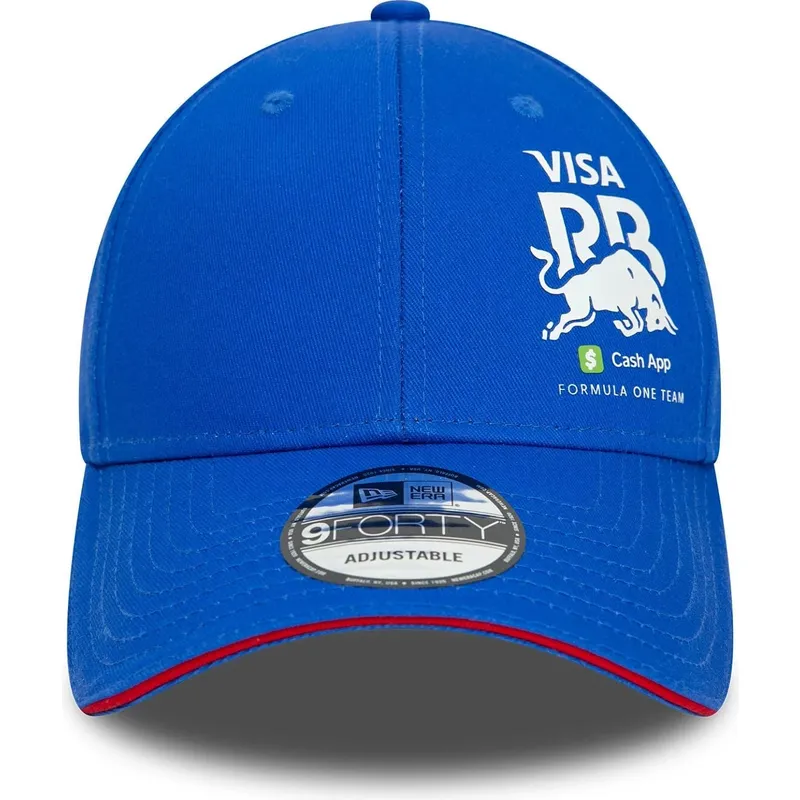 blaue-verstellbare-curved-cap-9forty-flawless-von-racing-bulls-f1-team-formula-1-von-new-era
