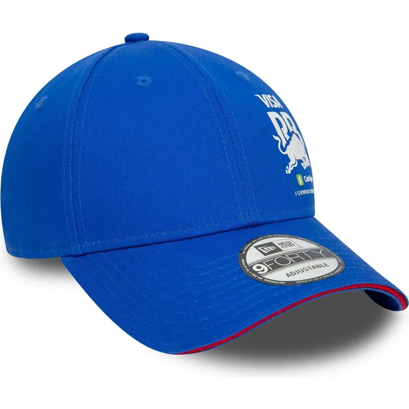 new-era-curved-brim-9forty-flawless-racing-bulls-f1-team-formula-1-blue-adjustable-cap