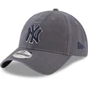 new-era-new-york-yankees-mlb-9twenty-core-classics-verstellbare-graue-kappe-mit-blauem-logo