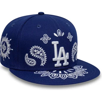Casquette plate bleue ajustée 59FIFTY Paisley Los Angeles Dodgers MLB New Era