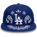 cepur-plakana-zils-pieguloss-59fifty-paisley-no-los-angeles-dodgers-mlb-no-new-era