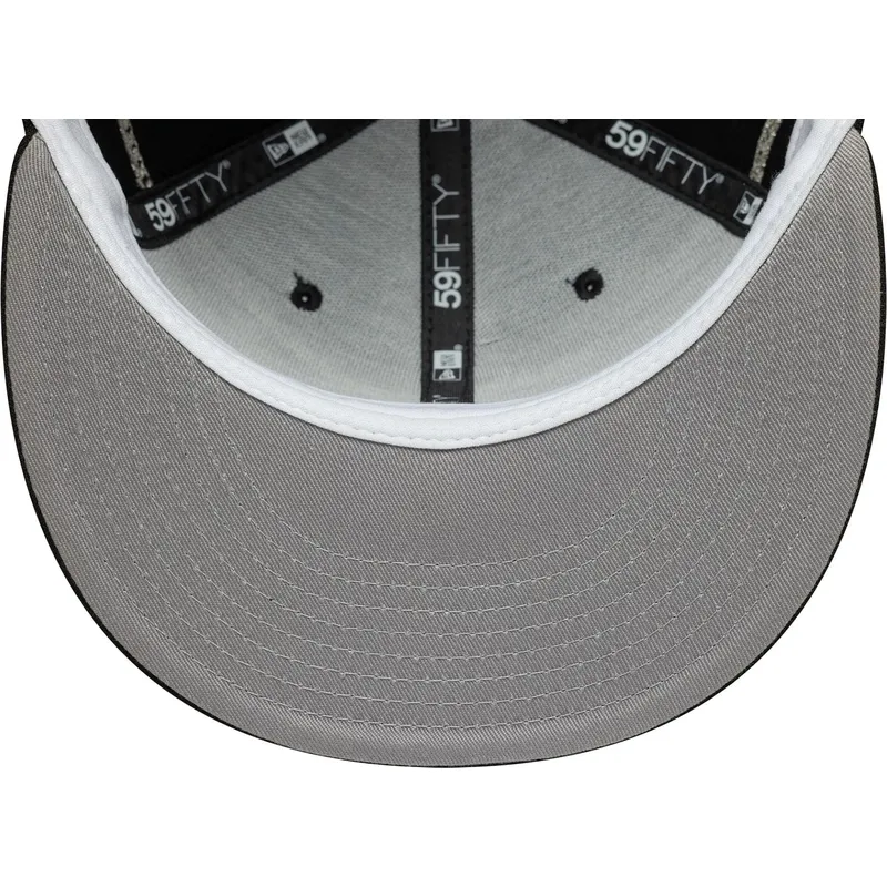 cepur-plakana-melns-pieguloss-59fifty-chain-wrap-no-chicago-white-sox-mlb-no-new-era