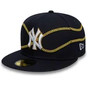 cepur-plakana-tumsi-zils-pieguloss-59fifty-chain-wrap-no-new-york-yankees-mlb-no-new-era