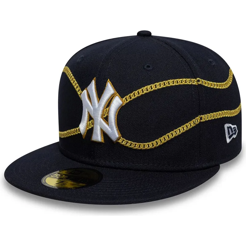 cepur-plakana-tumsi-zils-pieguloss-59fifty-chain-wrap-no-new-york-yankees-mlb-no-new-era