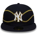 cepur-plakana-tumsi-zils-pieguloss-59fifty-chain-wrap-no-new-york-yankees-mlb-no-new-era