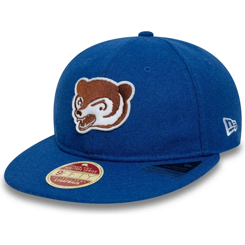 platt-bla-justerbar-keps-9fifty-retro-crown-heritage-fran-chicago-cubs-mlb-av-new-era
