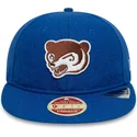 chicago-cubs-mlb-new-era-9fifty-retro-crown-heritage-verstellbare-blaue-flachkappe