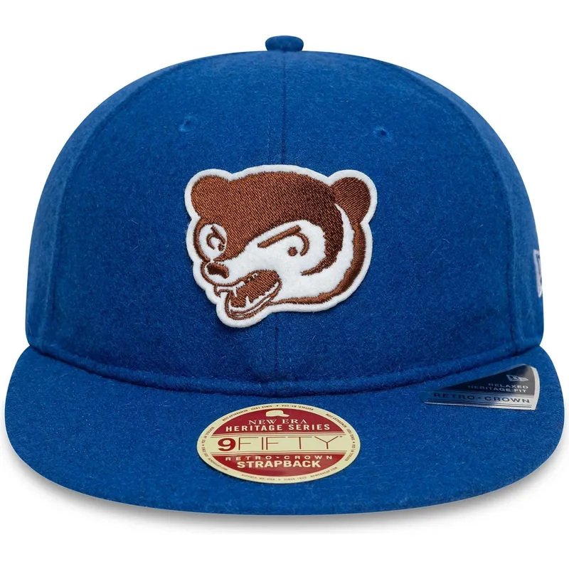 cepur-plakana-zils-regulejama-lente-9fifty-retro-crown-heritage-no-chicago-cubs-mlb-no-new-era