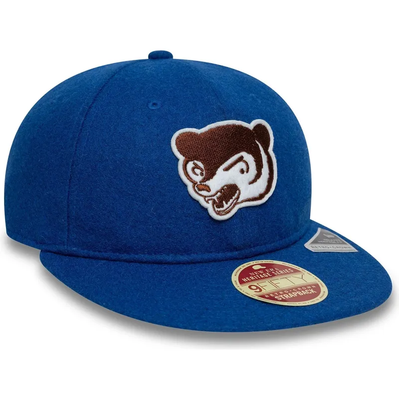 cap-plakana-blue-adjustable-strap-9fifty-retro-crown-heritage-no-chicago-cubs-mlb-no-new-era cap-plakana-blue-adjustable-strap-9fifty-retro-crown-heritage-no-chicago-cubs-mlb-no-new-era