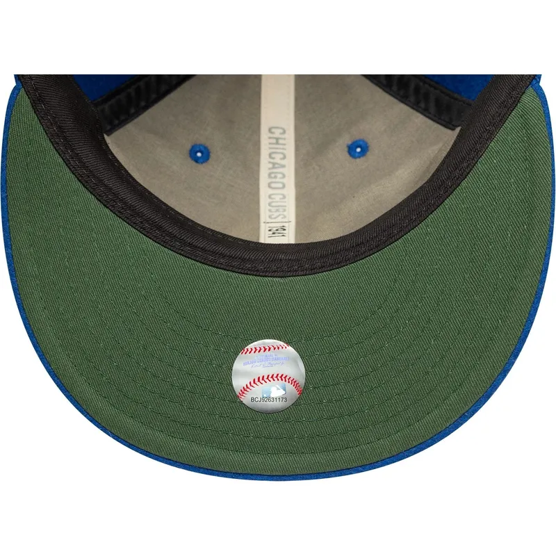 cepur-plakana-zils-regulejama-lente-9fifty-retro-crown-heritage-no-chicago-cubs-mlb-no-new-era
