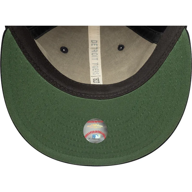 marineblaue-verstellbare-flache-kappe-9fifty-retro-crown-heritage-der-detroit-tigers-mlb-von-new-era