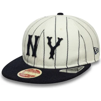 Cepur plakana bēšs regulējama lente 9FIFTY Retro Crown Heritage no New York Yankees MLB no New Era