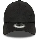 schwarze-gebogene-snapback-kappe-mit-schwarzem-logo-9forty-flawless-mesh-der-new-york-yankees-mlb-von-new-era