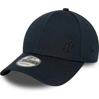 Καπέλο μπλε σκούρο snapback με κυρτό γείσο και μπλε λογότυπο 9FORTY Flawless Mesh των New York Yankees MLB από τη New Era
