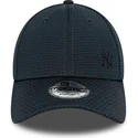 new-era-mlb-new-york-yankees-9forty-flawless-mesh-snapback-kappe-mit-gebogenem-schirm-marineblauem-logo-und-marineblauem-snapbac