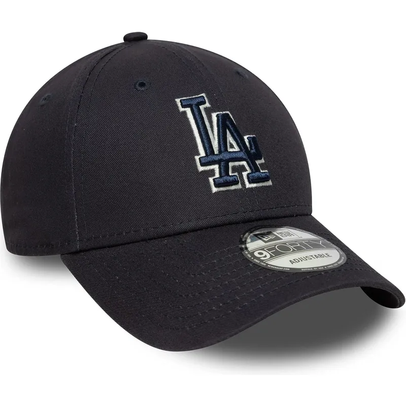 marineblaue-verstellbare-curved-cap-mit-blauem-logo-9forty-team-outline-der-los-angeles-dodgers-mlb-von-new-era
