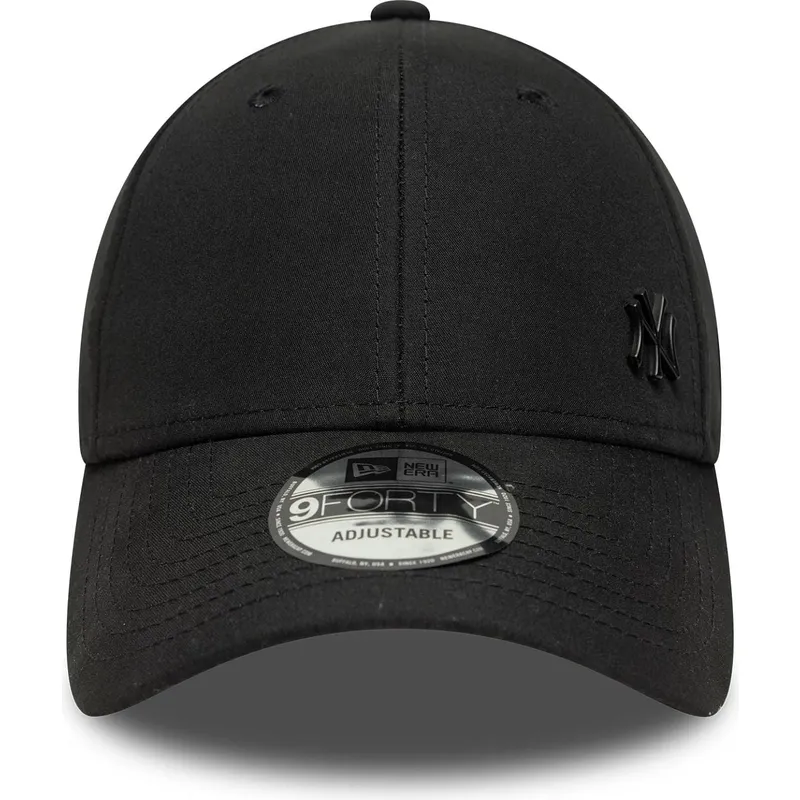 schwarze-verstellbare-curved-cap-mit-schwarzem-logo-9forty-tonal-flawless-der-new-york-yankees-mlb-von-new-era