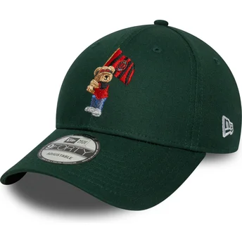 Gorra curva verde ajustable 9FORTY Seasonal de AC Milan Serie A de New Era