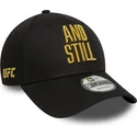 9forty-metallic-champ-ufc-ultimate-fighting-championship-and-still-verstellbare-schwarze-curved-cap-von-new-era